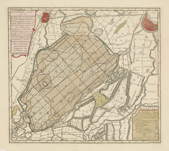 A-0827 Nauwkeurige kaart van de Haarlemmer of Leidse meer met aanwyzing van derzelver byzondere vergroot..., 1745