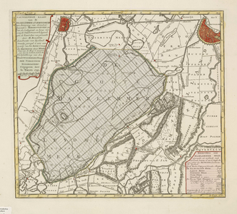 A-0829 Nauwkeurige kaart van de Haarlemmer of Leidse meer met aanwyzing van derzelver byzondere vergroot..., 1745