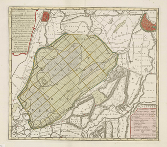A-0831 Nauwkeurige kaart van de Haarlemmer of Leidse meer met aanwyzing van derzelver byzondere vergroot..., 1745