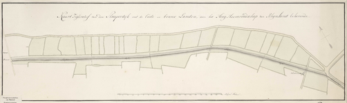 A-0896 Kaart figuratief van den Slaperdijk met de buite en binne landen aan het hoogheemraadschap van Rh..., 1825