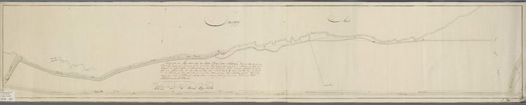 A-0955 Kaart van de meer oever voor de Rottepolder onder Houtrijk, 1807