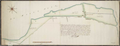 A-0965 [Kaart van de oever van het Haarlemmermeer onder Nieuwerkerk], 1666