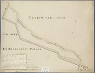 A-0985 [Kaart van de oeverbescherming aan het Braassemermeer voor de Groote Heilige-Geestpolder], circa 1820