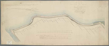 A-0989 Kaart van den dijk en den oever der Rijnsaterwoudsche Droogmakerij tegen het Braassemermeer, 1840