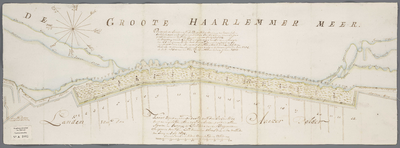 A-1002 Kaart zijnde een gedeelte van den Ackerweg, met de ingelegde kaden voor den Ackerpolder onder Slo..., 1802