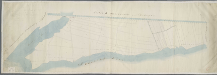 A-1007 Kaart van het gedeelte des Rotte Polders onder Spaarnwoude liggende en waarvan de oevers tegen he..., circa 1830