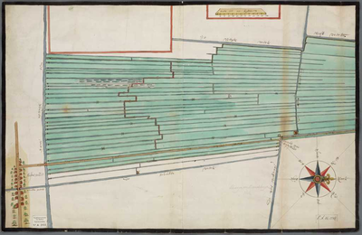 A-1034 [Kaart van de Gemenewegse polder onder Hazerswoude], 1654