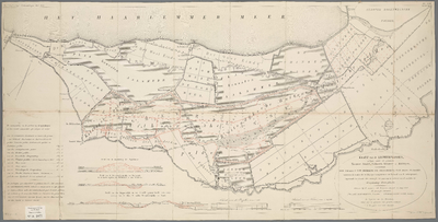 A-1077 Kaart van de Legmeerplassen, gelegen onder de gemeenten Nieuwer Amstel, Uithoorn, Aalsmeer en Kal..., 1847