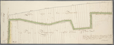 A-1105 Kaart van een gedeelte der veen en droogmakerij in de Zuijd Eijndtze polder onder Aerlanderveen..., 1774