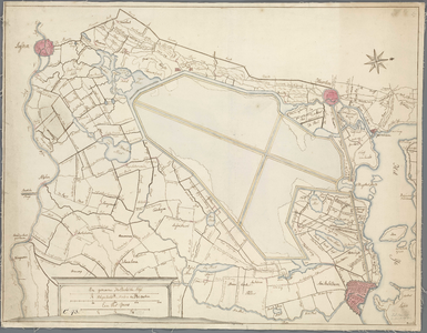 A-1175 [Kaart van het Haarlemmermeer met omstreken, dienende tot een plan van droogmaking], 1726