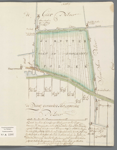 A-1186 Kaart, dienende bij het Concept Reglement tot het bedijken verveenen en droogmaken vande Butterpo..., 1768