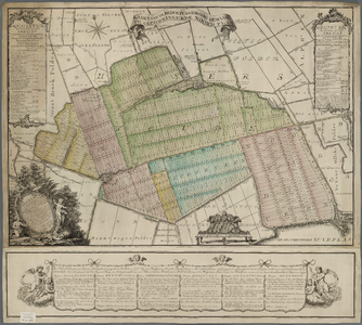 A-1192 Kaart van de bedykte en droog gemaakte gecombineerde Noord Plas, 1767