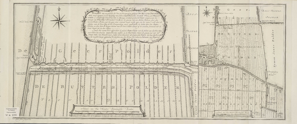 A-1198 Kaart van een gedeelte der veen en droogmakerij genaamt de Butter-polder, welke meede begrepen is..., 1773