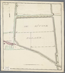 A-1204 [Kaart van de te vervenen en droog te maken Butterpolder onder Hazerswoude], 1816