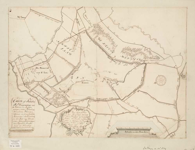 A-1225 Caarte of schetze tot droogmakinge van de wateren en landen geleegen onder Nieukoop, Sevenhoven, ..., 1742