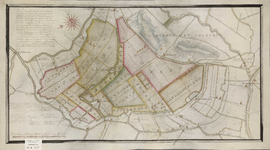 A-1227 Kaart gecopieerd uit de groote kaert van Rhijnland, waer op de geconsipieerde bedijking en droogm..., 1788