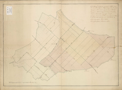 A-1235 Verkavelings-kaart van de Nieuwkoopsche Droogmakerij, circa 1800
