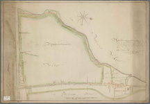A-1253 Kaart, waar op concept bedijken, verveenen en droogmaaking van de Rhijnzaterwoudze polder, geleeg..., 1770