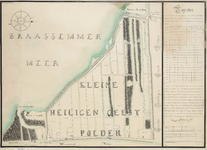 A-1258 [Kaart van de Kleine Heilige-Geestpolder onder Rijnsaterwoude], 1833