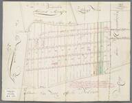 A-1288 Kaart van de verkaveling der landen onder Noordwaddinxveen, waar op meede de hoogte der gronden etc., 1765