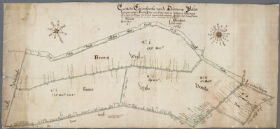 A-1328 Caerte der circumferentie van de Driemans polder begrepen onder de heerlijckheden van Soetermeer ..., 1669