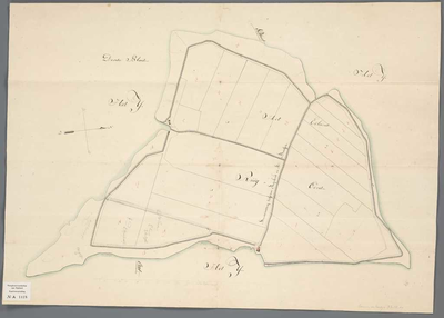 A-1418 [Kaart van het eiland Ruigoord], circa 1830