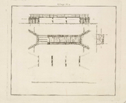 A-1529 [Zij- en bovenaanzichten van geprojecteerde bruggen bij de nieuwe uitwatering te Katwijk aan Zee], 1804