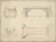 A-1538 [Tekening van een brug gelegen in de Zandlaan, over het Uitwateringskanaal te Katwijk], 1806