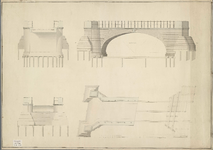 A-1540 [Tekening van een brug gelegen in de Zandlaan, over het Uitwateringskanaal te Katwijk], 1806