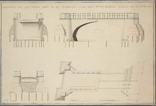 A-1541 Teekening van een steene brug in de Zandlaan over het Uitwaterings kanaal te Katwijk 1806, 1806