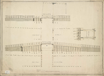 A-1548 [Tekening van de ontworpen vernieuwing van de Doesbrug te Leiderdorp], circa 1820
