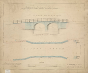 A-1549 Teekening van de Doesbrug onder Leijderdorp met eenige daar aan te verrigten wijzigingen bij de n..., circa 1854