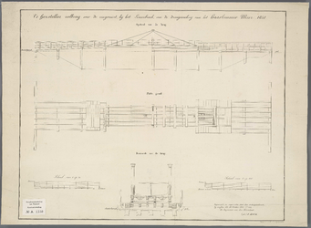 A-1550 Te herstellen rolbrug over de Ringvaart, bij het Lisserbroek om de droogmakerij van het Haarlemme..., 1851