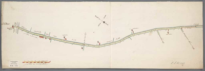 A-1594 [Kaart van de weg die leidt naar de Rijnsburgerpoort], 1668