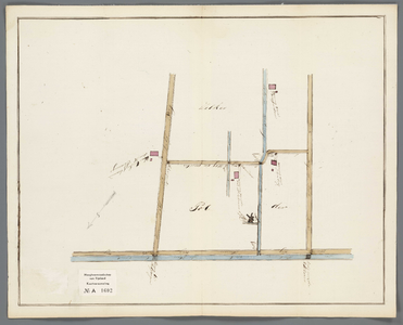 A-1602 [Situatiekaart van enkele wegen gelegen in de Zilkerpolder onder Noordwijkerhout], 1836