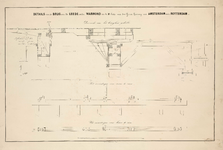 A-1641 Details van de brug over de Leede onder Warmond in de IIe Sectie van den IJzeren Spoorweg van Ams..., 1841