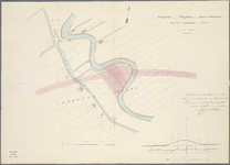 A-1645 Situatie van de passage van den Rhijnspoorweg sectie, Utrecht naar de Maas over de rivier de Gouwe, 1848