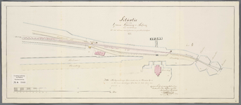 A-1666 Situatie van den ijzeren spoorweg te Halfweg, met het ontwerp tot het aldaar aanleggen van een ge..., 1841