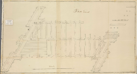 A-1674 [Bovenaanzicht in perspectief van de spoorbrug over de Haarlemmer Trekvaart op de grens van Leide..., 1841