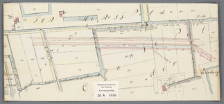 A-1686 [Kaart met ontwerp voor het vergraven van de Dobbewatering, in verband met de aanleg van de spoor..., 1842