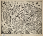 A-1740 Novissima Delflandiae, Schielandiae, et circumiacentium insularum ut Voornae, Overflackeae, Goere..., circa 1650