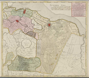 A-1764 Nieuwe kaart van het baljuwschap van Gooyland, de Loosdrecten, Mynden, Hollands Loenen, en Weespe..., 1750