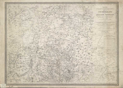 A-1784 Vervolg der kaart van de grensscheiding tusschen het oud-Nederland en de Belgische provincien, 1834