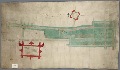A-1790 [Schetskaart van de lozing van de polder Sluipwijk op de IJssel], 1602