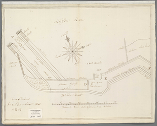 A-1807 [Situatietekening van de haven van Harderwijk, met in- en omliggende kunstwerken], 1764
