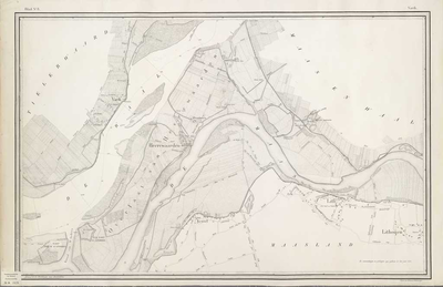 A-1828 Kaart van de rivieren de Boven Rijn, de Waal, de Merwede, de Oude en een gedeelte van de Nieuwe M..., 1831