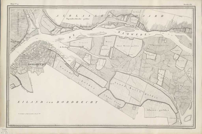 A-1834 Kaart van de rivieren de Boven Rijn, de Waal, de Merwede, de Oude en een gedeelte van de Nieuwe M..., 1833