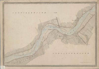 A-1856 Kaart van de rivieren de Boven en Neder-Rijn, de Lek en de Nieuwe Maas van Lobith tot Brielle : ..., 1837