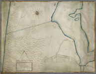 A-1878 Chaerte ofte ruygh bewerp der landen gelegen tusschen de Noort zee ende de Wycker meer van Sparen..., 1634