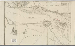 A-1920 [Kaart van de Merwede, de Maas en de Waal nabij fort Loevestein, Woudrichem en Gorinchem], 1755